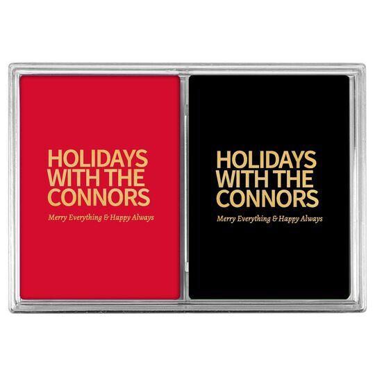 Create Your Own Headline Double Deck Playing Cards