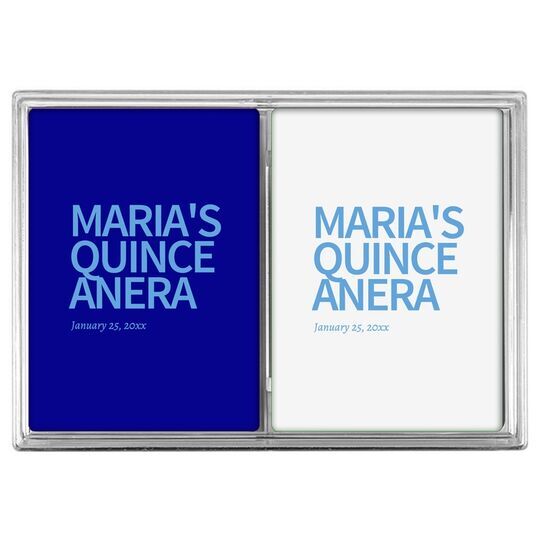 Create Your Own Headline Double Deck Playing Cards