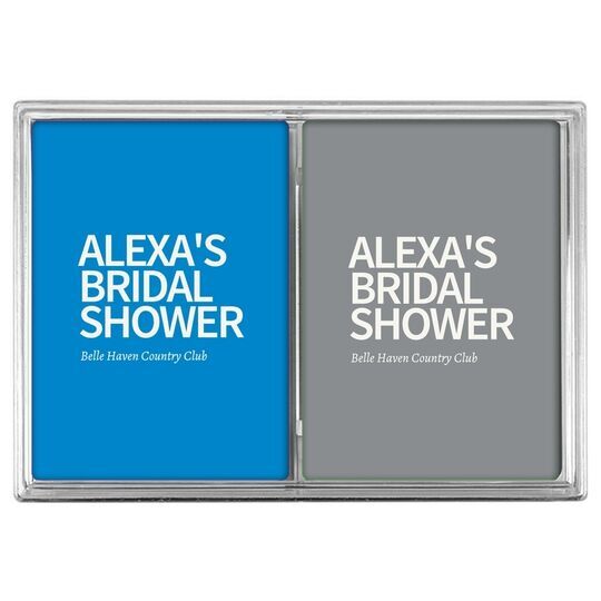 Create Your Own Headline Double Deck Playing Cards