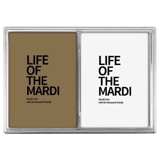 Create Your Own Headline Double Deck Playing Cards