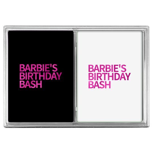 Create Your Own Headline Double Deck Playing Cards