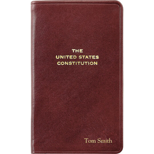 Leather Bound Personalized Constitution