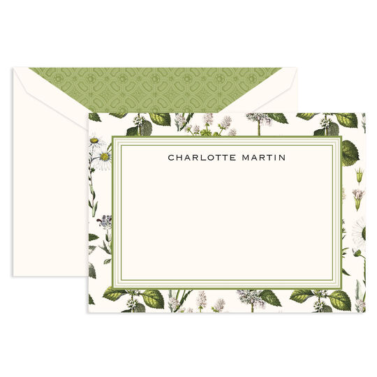 Botanical Flat Note Cards