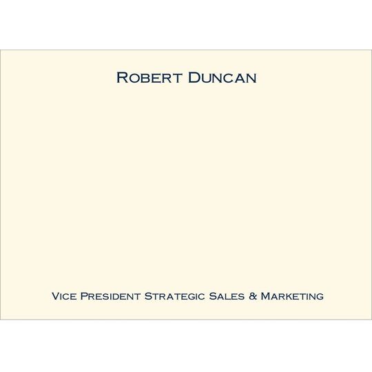 Triple Thick Basic Studio Flat Note Cards - Raised Ink