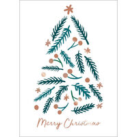 Christmas Sprigs Folded Holiday Cards