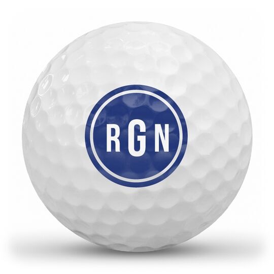 Block Monogram Golf Balls