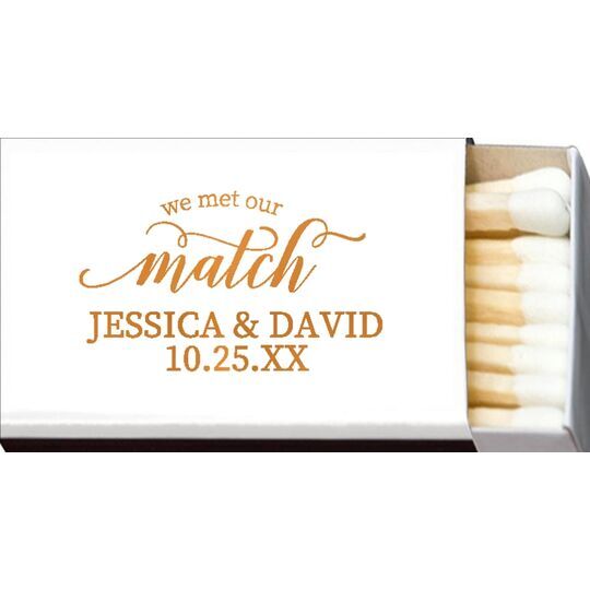 We Met Our Match 20-Strike Matchboxes