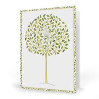 Dove in Olive Tree Folded Holiday Cards