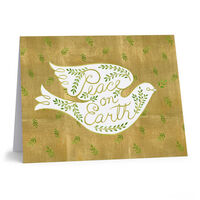 Peace on Earth Dove Folded Holiday Cards
