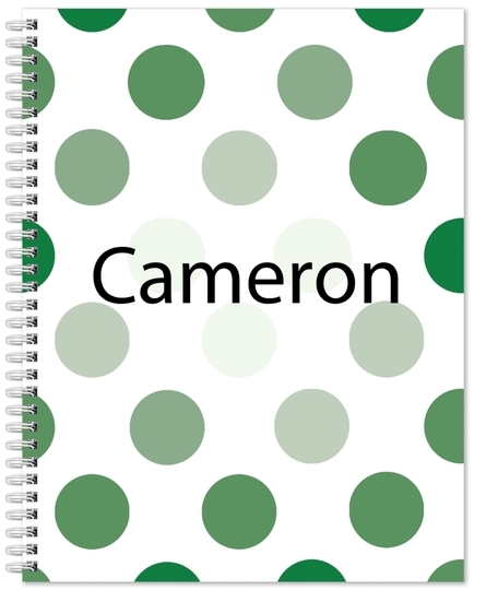 Polka Dot Spiral Notebook