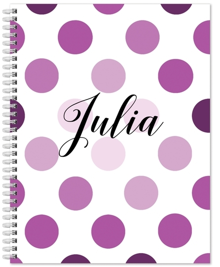 Polka Dot Spiral Notebook