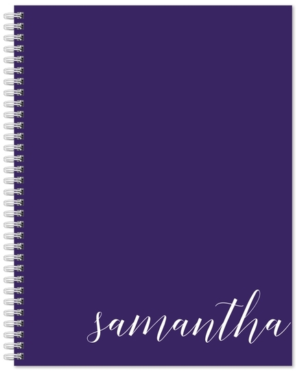 Large Name Spiral Notebook