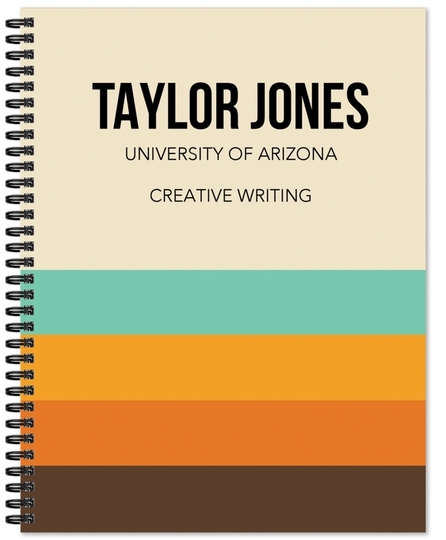 Vintage Stripes Spiral Notebook