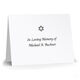 Triple Thick Canvas Folded Sympathy Cards with Jewish Star - Raised Ink Image 1 of 3