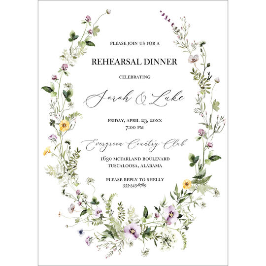 Wildflowers Invitations