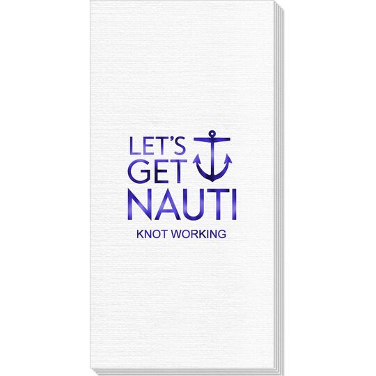 Let's Get Nauti Anchor Deville Guest Towels