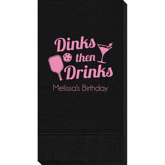 Dinks Then Martini Drinks Guest Towels