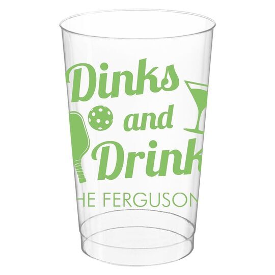 Fun Dinks and Drinks Clear Plastic Cups
