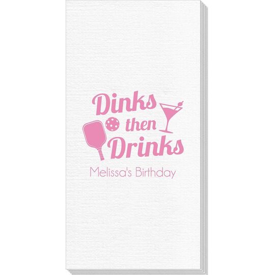 Dinks Then Martini Drinks Deville Guest Towels