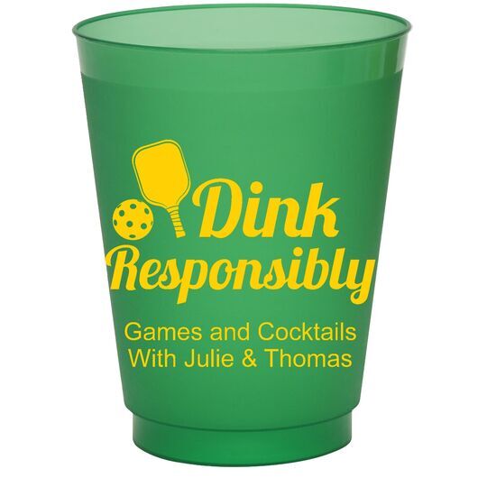 Dink Responsibly Colored Shatterproof Cups