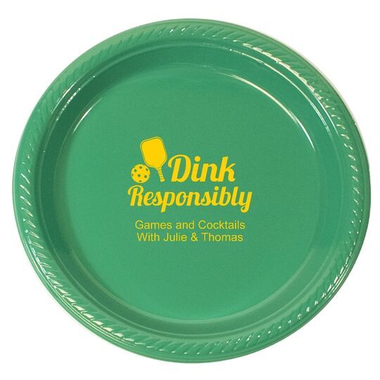 Dink Responsibly Plastic Plates