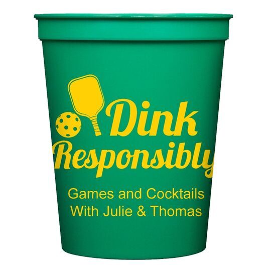 Dink Responsibly Stadium Cups
