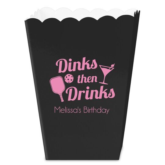 Dinks Then Martini Drinks Mini Popcorn Boxes