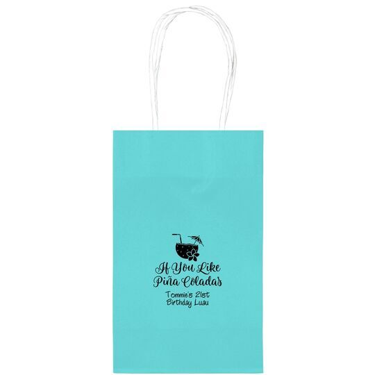 If You Like Pina Coladas Medium Twisted Handled Bags