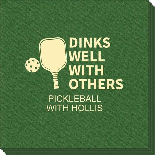 Dinks Well With Others Linen Like Napkins