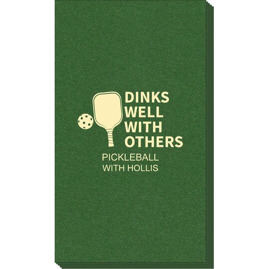 Dinks Well With Others Linen Like Guest Towels