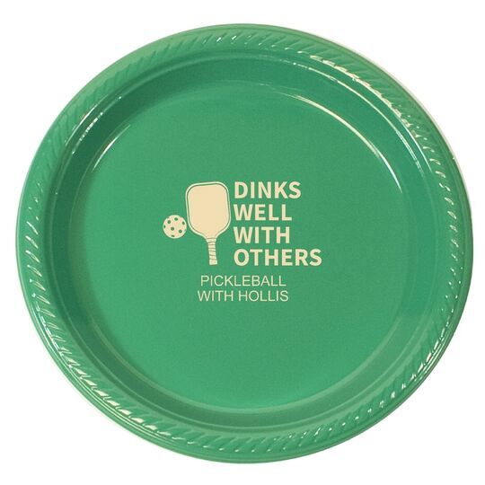 Dinks Well With Others Plastic Plates