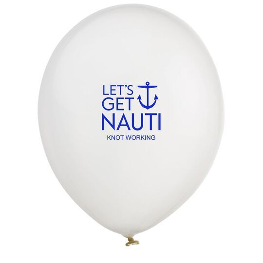 Let's Get Nauti Anchor Latex Balloons