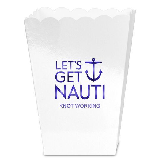 Let's Get Nauti Anchor Mini Popcorn Boxes