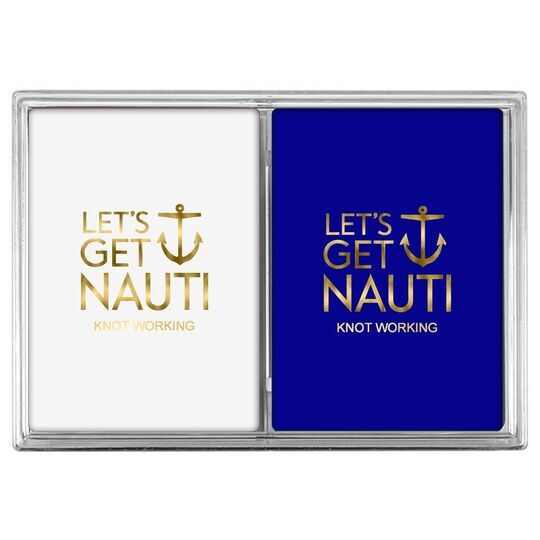 Let's Get Nauti Anchor Double Deck Playing Cards