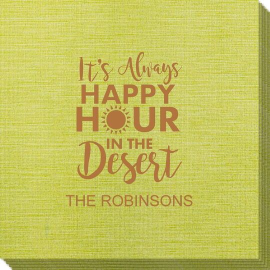 Happy Hour in the Desert Bamboo Luxe Napkins