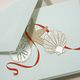 Elegant Seashells Folded Holiday Cards - Raised Ink Image 2 of 3