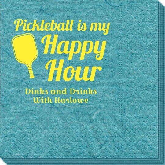 Pickleball Is My Happy Hour Bali Napkins