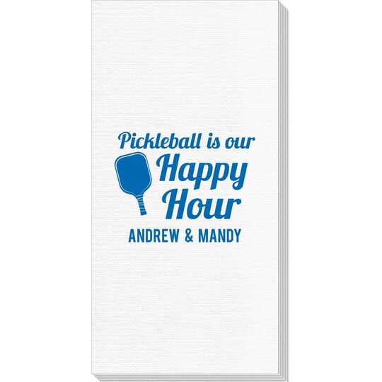 Pickleball Is Our Happy Hour Deville Guest Towels