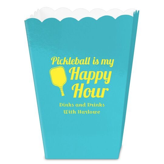 Pickleball Is My Happy Hour Mini Popcorn Boxes