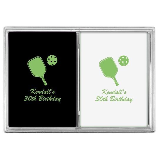 Pickleball Paddle Double Deck Playing Cards