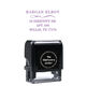 Graceful Swirl Address Rectangular Self-Inking Stamp Image 1 of 4
