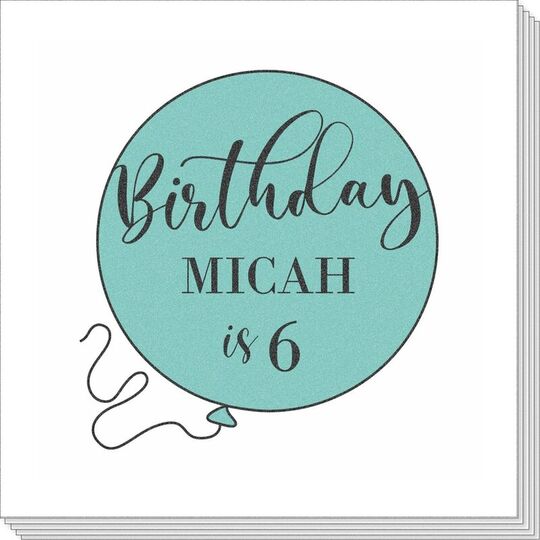 Big Birthday Balloon Napkins