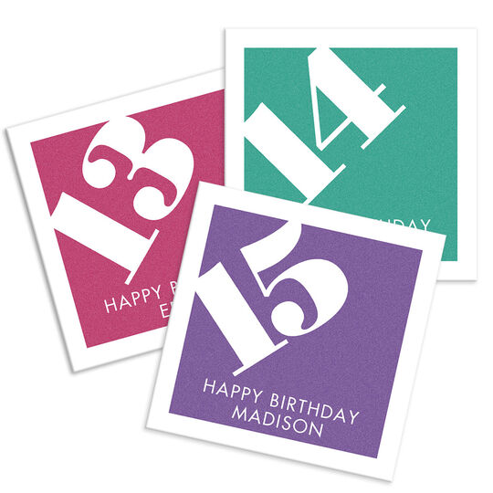 Fun Teen Birthday Napkins