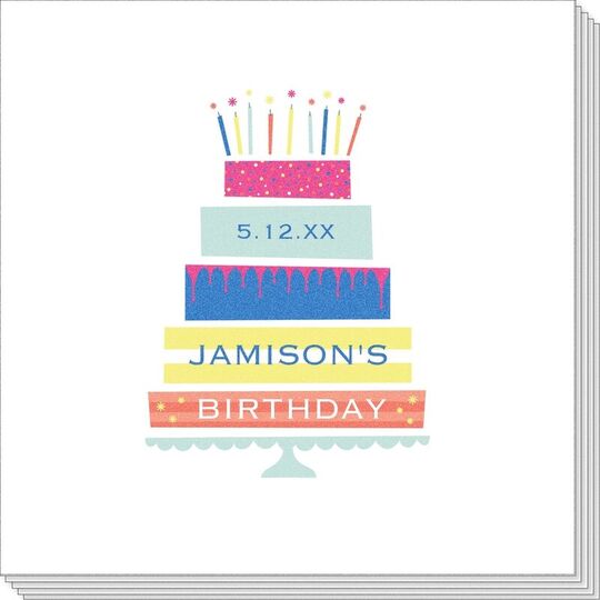 Layer Cake Birthday Napkins
