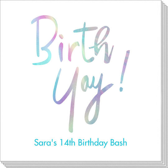 Yay for Birthdays Napkins