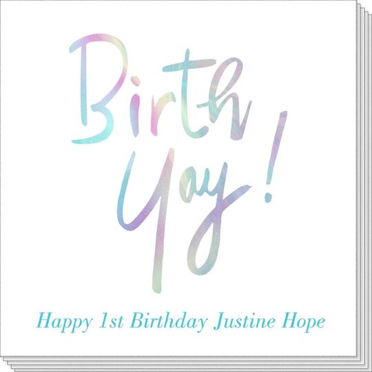 Yay for Birthdays Napkins