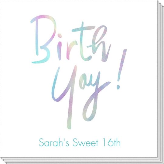 Yay for Birthdays Napkins