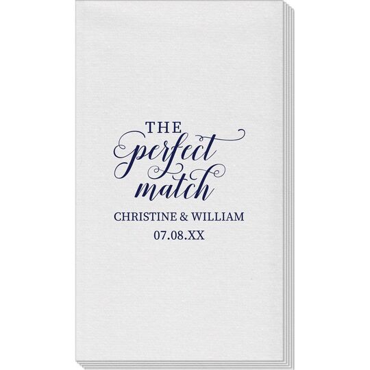 The Perfect Match Linen Like Guest Towels