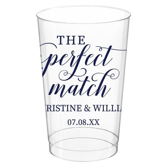The Perfect Match Clear Plastic Cups