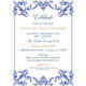 Blue Design Invitations Image 1 of 2